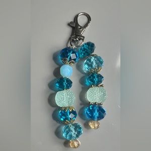 Glass bead keychain